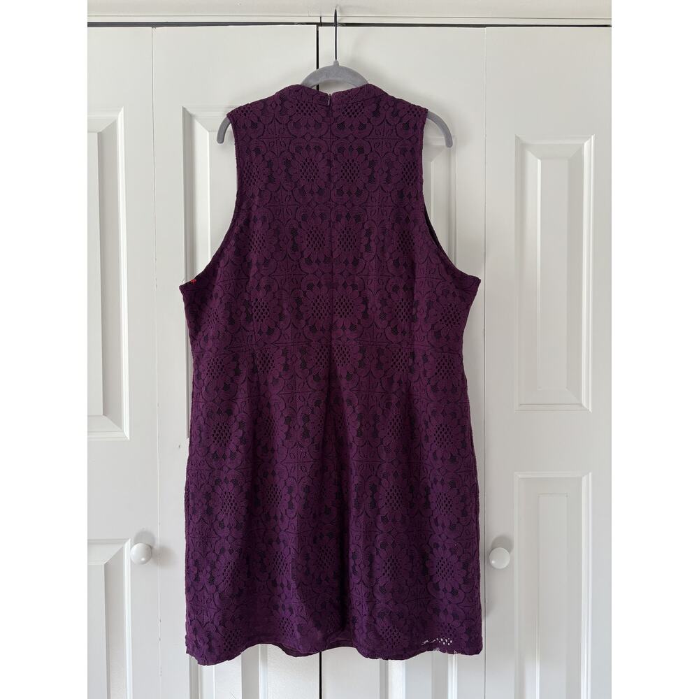 Forever 21 Plus Size Purple Lace Dress 3X - Picture 8 of 9